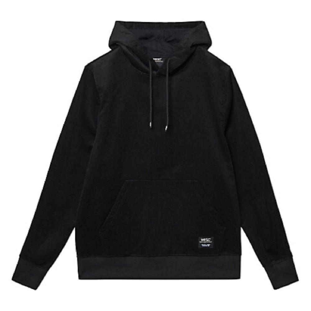 Wesc Black Hoodie with Drawstrings and Relaxed Fit